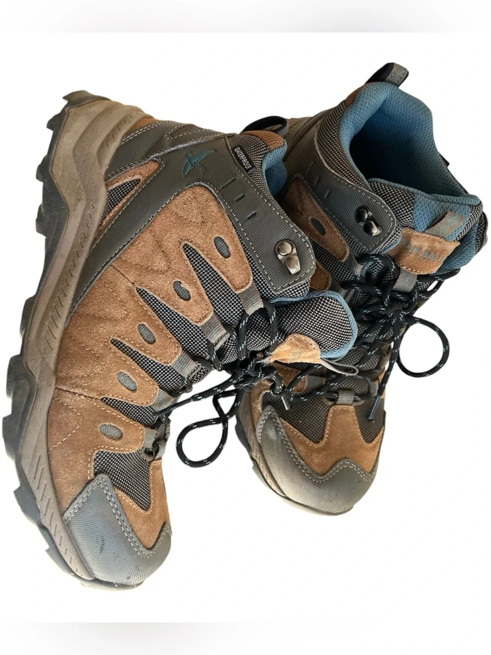 Eddie Bauer Women's Tan and Gray Waterproof Hiking Boots 9.5m